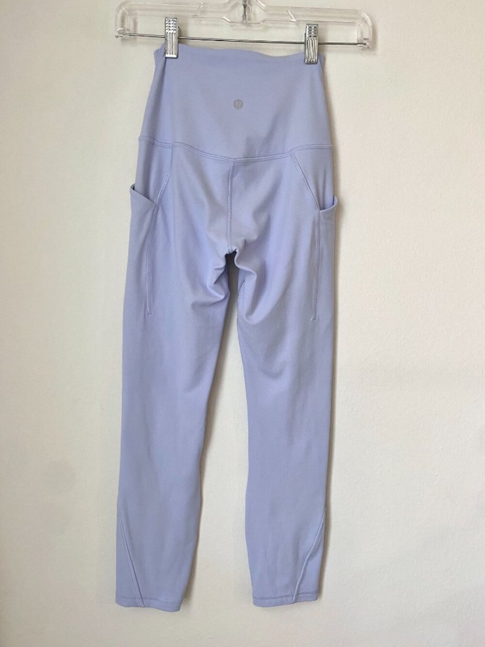 Lululemon Align High-Rise Crop 23” w/ Pockets – Light Lilac/Blue – Size 2 - Picture 4 of 8